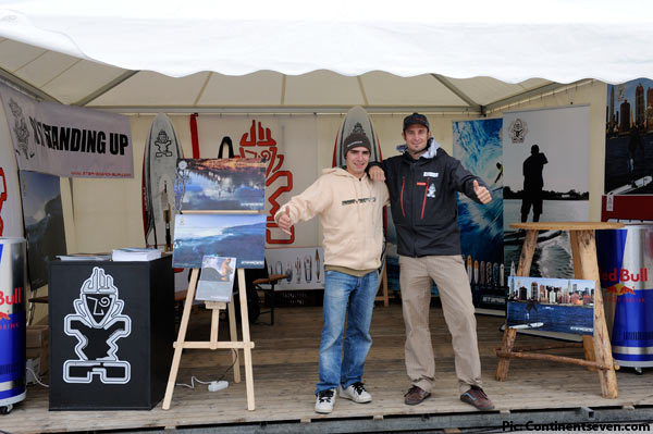 With Florian Lachauer from APM at the Starboard 2010 tent (Pic: Kerstin Reiger)