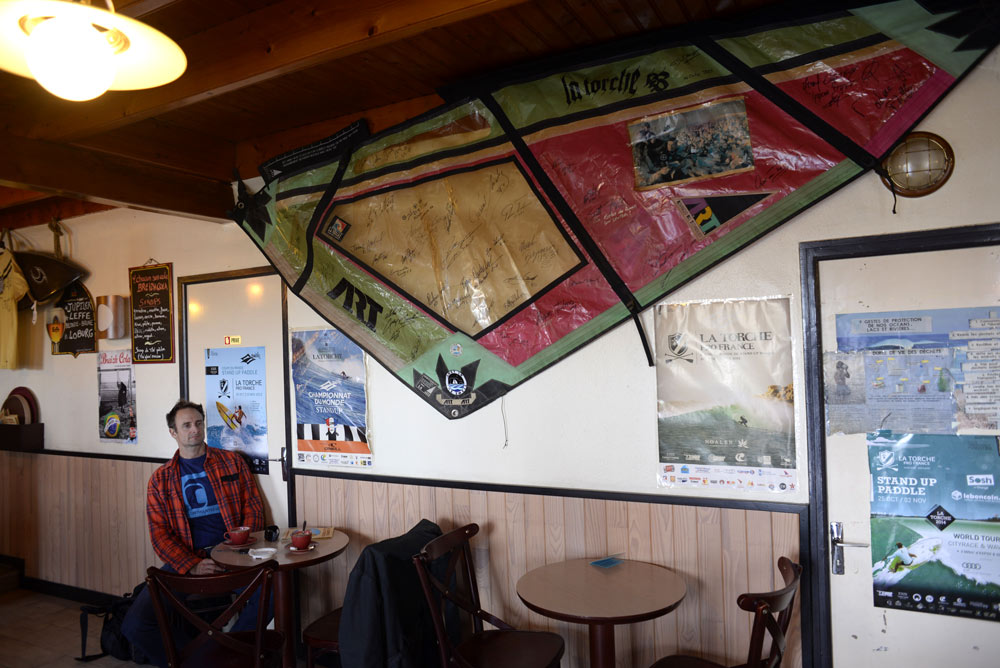 In the local creperie at La Torche (Pic: Kerstin Reiger)