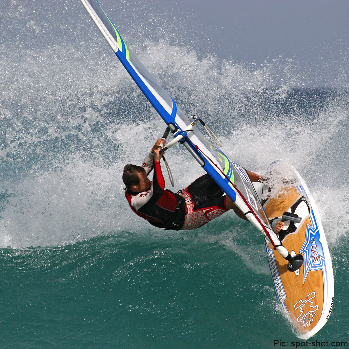 Wave action in Fuerte on a Challenger sail a few years ago (Pic: Roger Protzen)